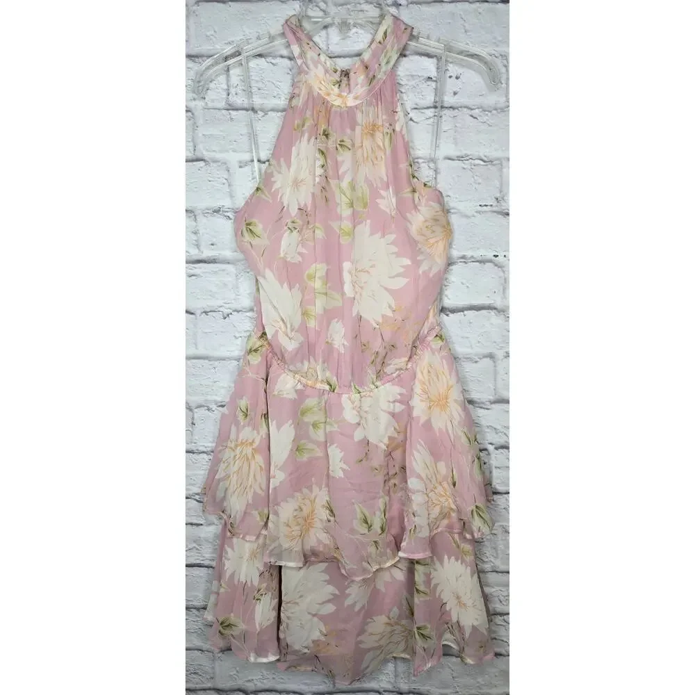 Revolve Yumi Kim Meghan Dress in Wayfarer Pink floral tiered Dress XL. - Picture 3 of 10